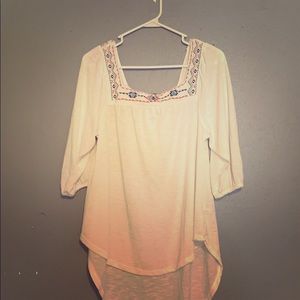 colored stitched tunic